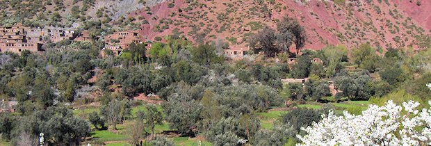 Ausblick vom Haus in Asgaour Marokko
