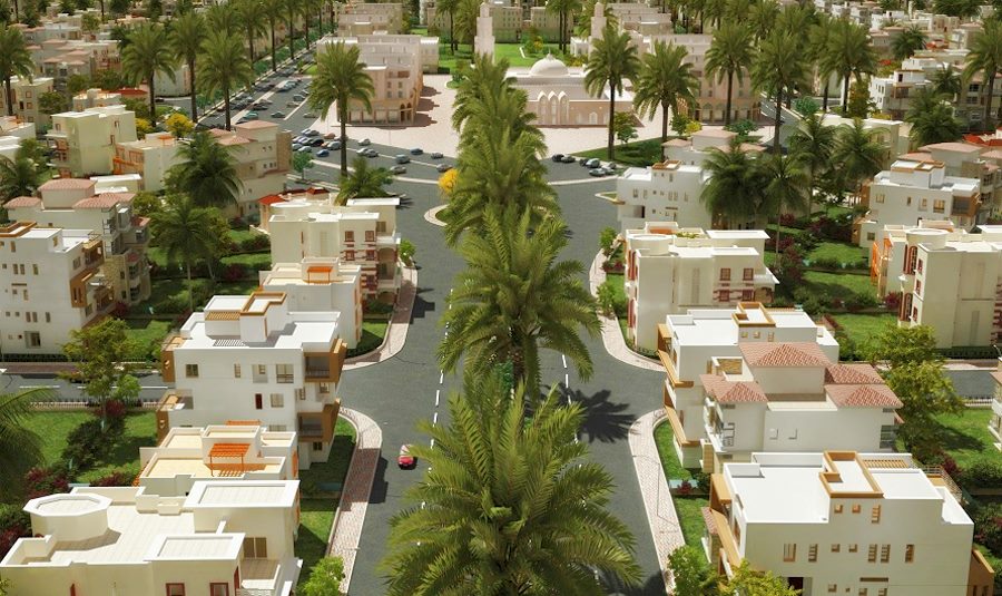mgliche Bebauung der Grundstcke in New Cairo City