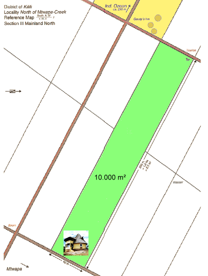 Grundstck vom Wohnhaus in Kenia