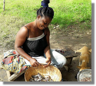 Bewohnerin des Bosomtwe Lake bei Kumasi