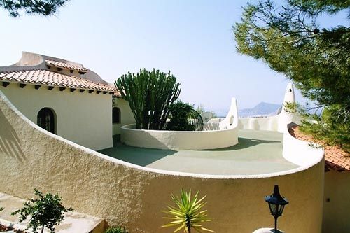 Dachterrasse der Villa