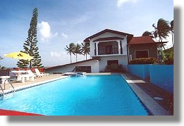 Villa auf Tobago bei Scarborough mit Meerblick