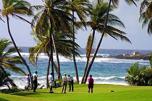 golfen auf Tobago nah dem Ferienhaus