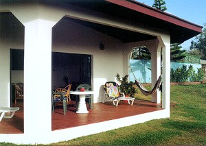 Terrasse vom Einfamilienhaus