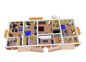 Grundriss vom Gasthof Apartments