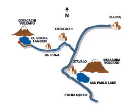 Lage vom Hotel in Ecuador Lage vom Hotel in Ecuador