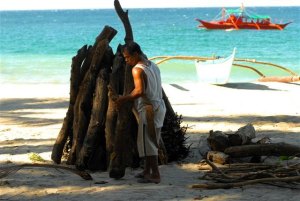 Strand vom Resort auf Mindoro