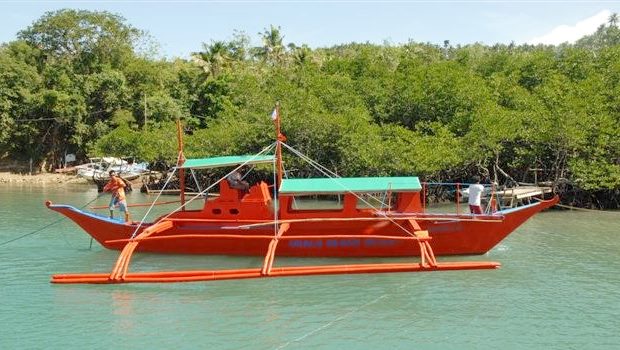 Bangka vom Beach Resort auf Mindoro