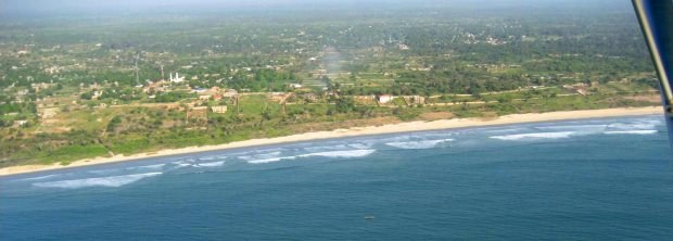 Batukunku Strand und Meer unweit vom Wohnhaus entfernt