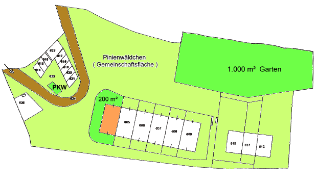 Grundstck vom Ferienhaus auf Elba