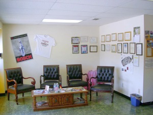 Empfang der Autowerkstatt in Florida