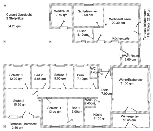 Vale da Telha Einfamilienhaus mit Gstehaus zum Kaufen