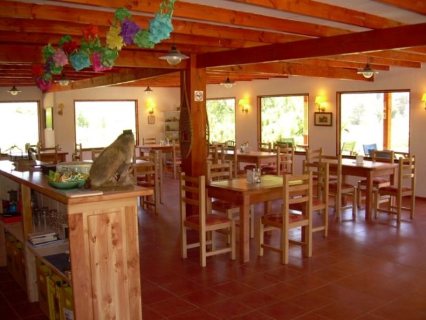 Restaurant der Ferienanlage in Chile