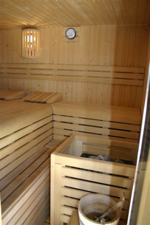 Sauna in der Villa