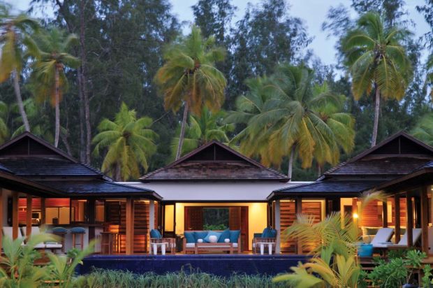 Insel Desroches der Seychellen Luxusvilla am Meer mit Privatstrand zum Kaufen