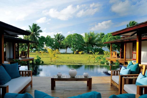 Luxusvilla mit Pool auf Desroches der Seychellen
