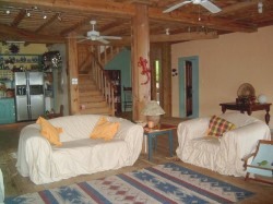 Wohnbereich vom Wohnhaus auf Mahe