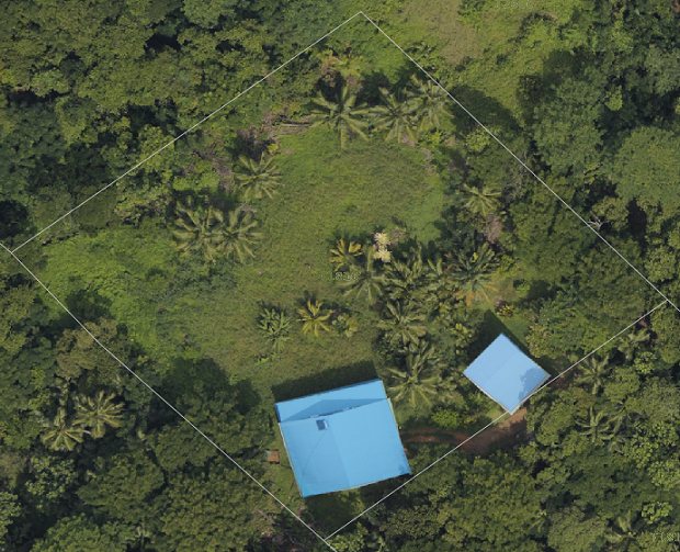 Luftbild vom Wohnhaus G�stehaus von Mahe