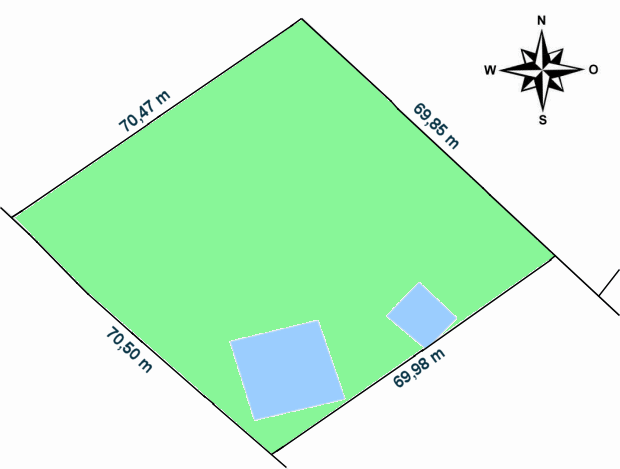 Grundst�ck zu dem Wohnhaus mit G�stehaus auf der Insel Mahe
