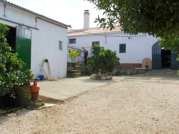 Innenhof vom Ferienhaus in Portugal