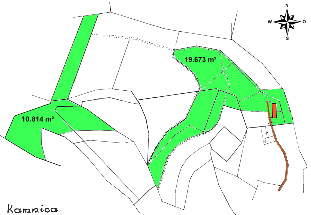 Grundstcke vom Bauernhof Ausbauhaus in Slowenien