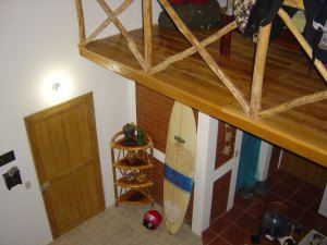 Blick im Wohnhaus von der Galerie