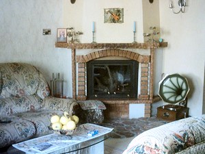 Wohnzimmer vom Ferienhaus