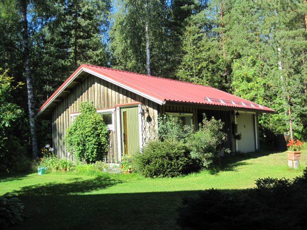 Garage vom Ferienhaus in Finnland Garage vom Ferienhaus in Finnland