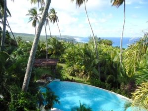 Ferienhaus mit Pool und Meerblick auf Barbados