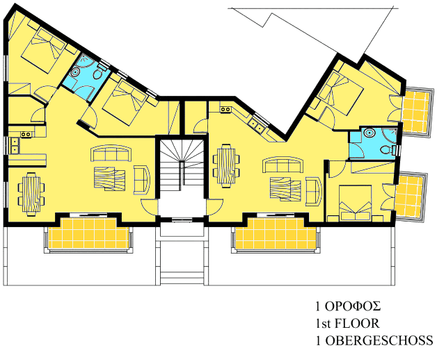 Eigentumswohnungen Apartments im Obergeschoss