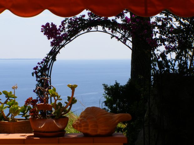 Meerblick vom Ferienhuschen