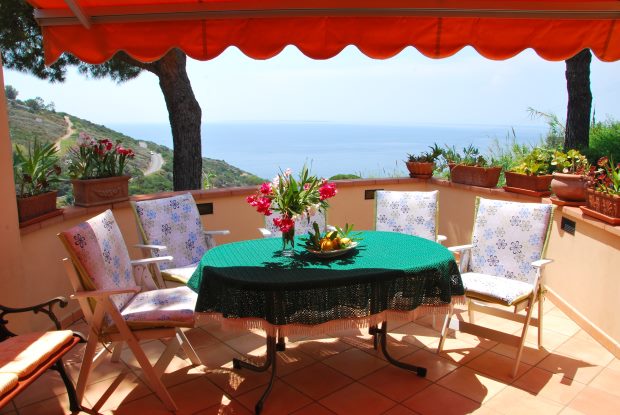 Campo nell Elba Ferienhaus mit Meerblick