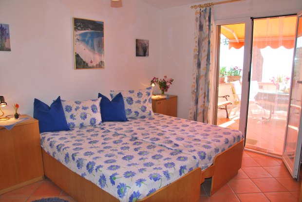 Schlafzimmer vom Ferienhaus