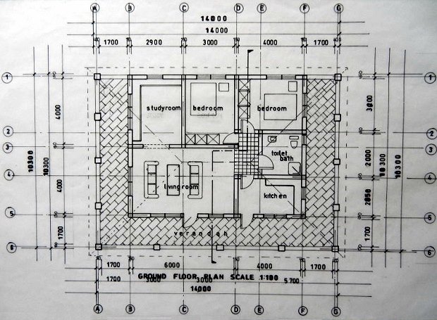 Grundriss Wohnhaus der Lodge