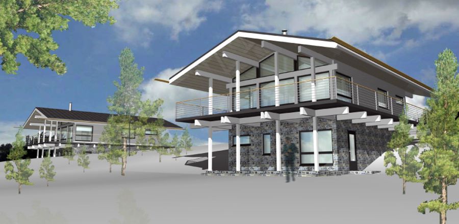 Wohnhaus am See Saimaa in Finnland