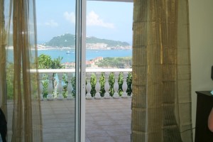 Blick zur Terrasse vom Ferienhaus