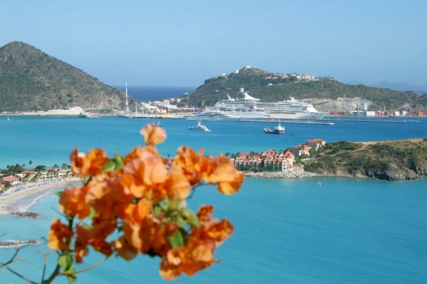 Ferienhaus auf Sint Maarten mit Meerblick