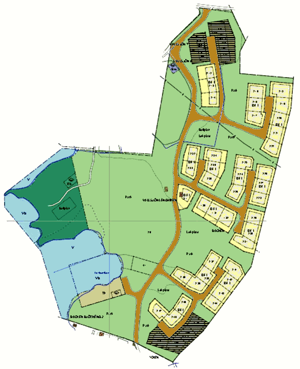 Bebauung vom Seegrundst�ck am Vallsj�n in Schweden