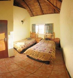 Zimmer vom Safarihaus der Wildfarm in Sdafrika