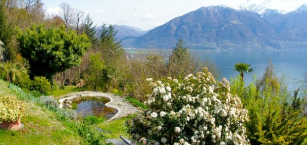 Landhaus mit mediterranem Garten am Lago Maggiore der Schweiz
