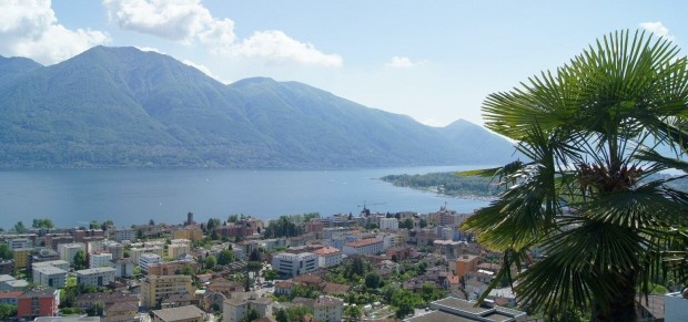 Ausblick der Villa auf den Lago Maggiore