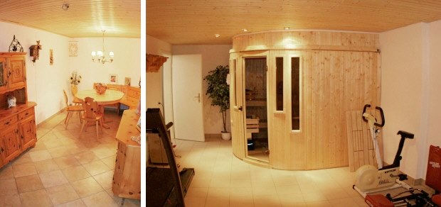 Sauna der Villa