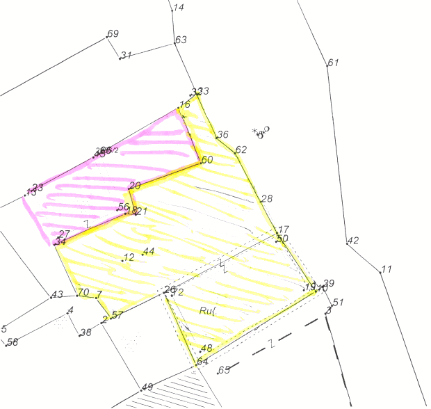 Baugrundstck auf dem Burggelnde der Burg Ulcinj