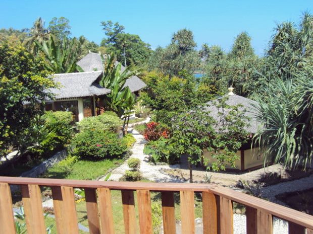 Meerblick der Hotelanlage