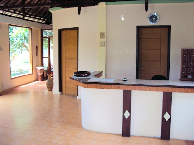 Rezeption der Hotelanlage