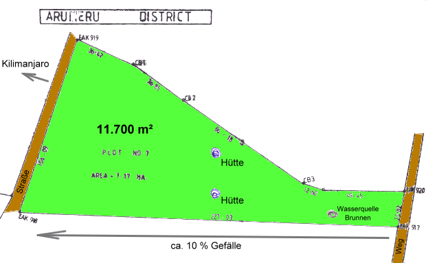 Grundstck bei Arusha Tansania