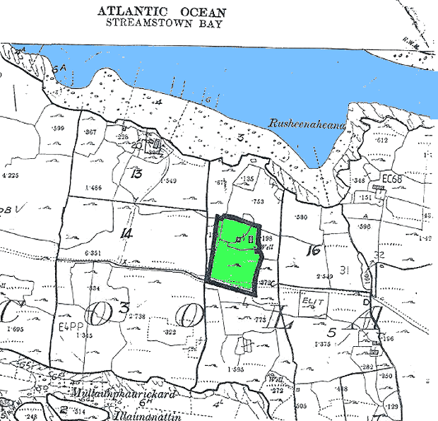 Grundstck vom Landhaus Wohnhaus bei Clifden Irland