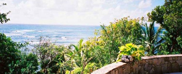 Meerblick in die Westerhall Bay auf Grenada