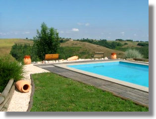 Pool der Pension Landhaus