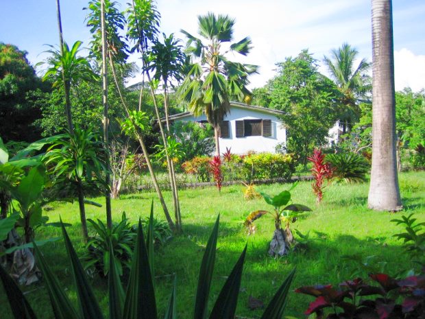 Gstehaus der Strandbar auf Dominica bei Portsmouth